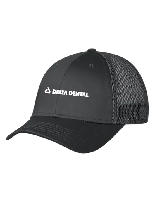Charcoal Mesh Trucker Cap Snap Back w/Delta Dental