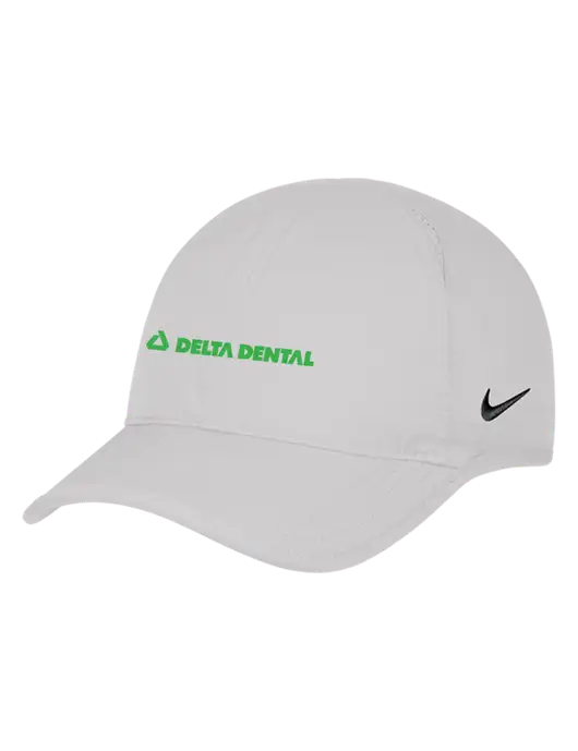 Nike White Featherlight Cap w/Delta Dental