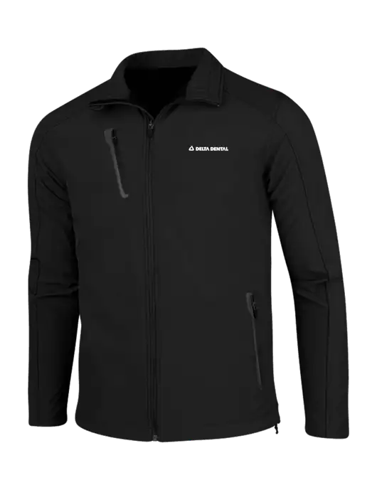 Black Welded Softshell Jacket w/Delta Dental