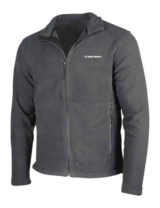 Dark Grey Fleece Jacket w/Delta Dental