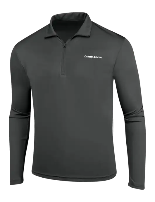 Dark Grey PosiCharge Competitor 1/4 Zip Pullover w/Delta Dental