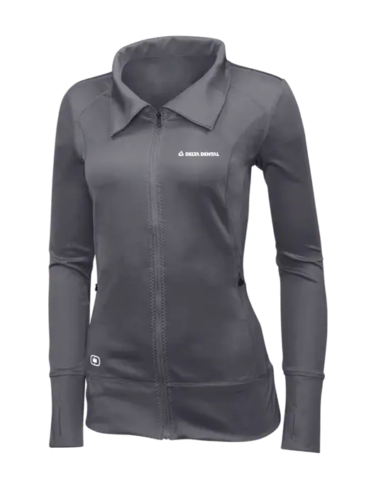 OGIO Dark Grey Womens Endurance Fulcrum Full-Zip w/Delta Dental