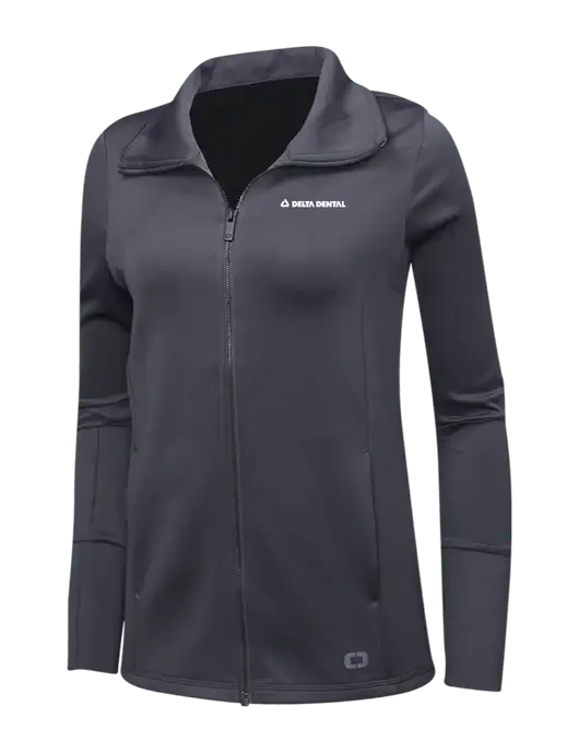 OGIO Dark Grey Womens Endurance Modern Performance Full-Zip w/Delta Dental