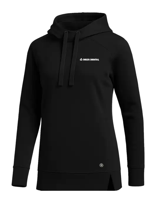 OGIO Black Womens Luuma Pullover Fleece Hoodie w/Delta Dental