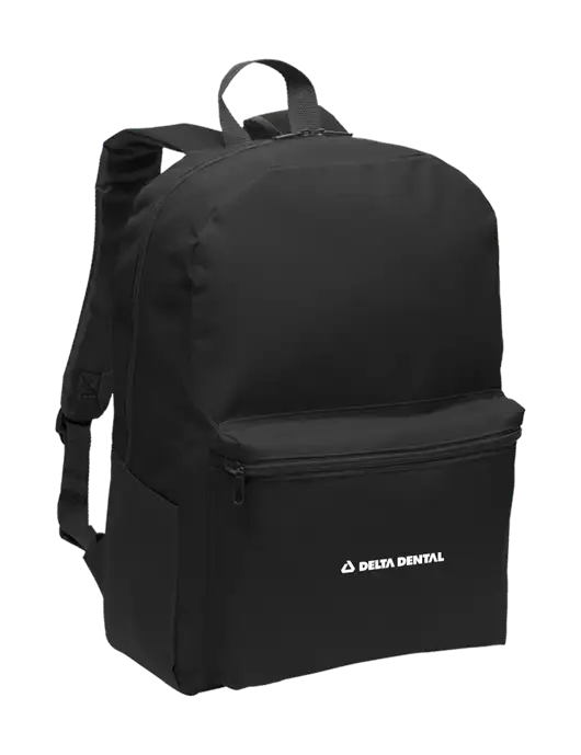 Casual Black Lightweight Laptop Backpack w/Delta Dental